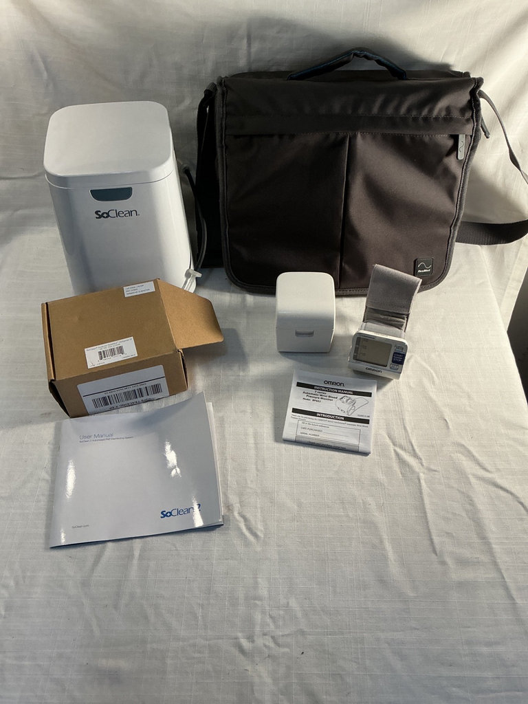 ResMed AirSense 10 CPAP System with SoClean 2 Disinfection Unit and Omron BP Monitor - image 1 of 7