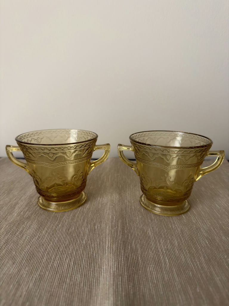 Amber Depression Glass - image 4 of 5