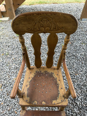 Primitive High Chair - Image 1 of 5
