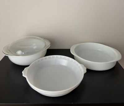 Pyrex Opal - 3 pieces - Image 1 of 10