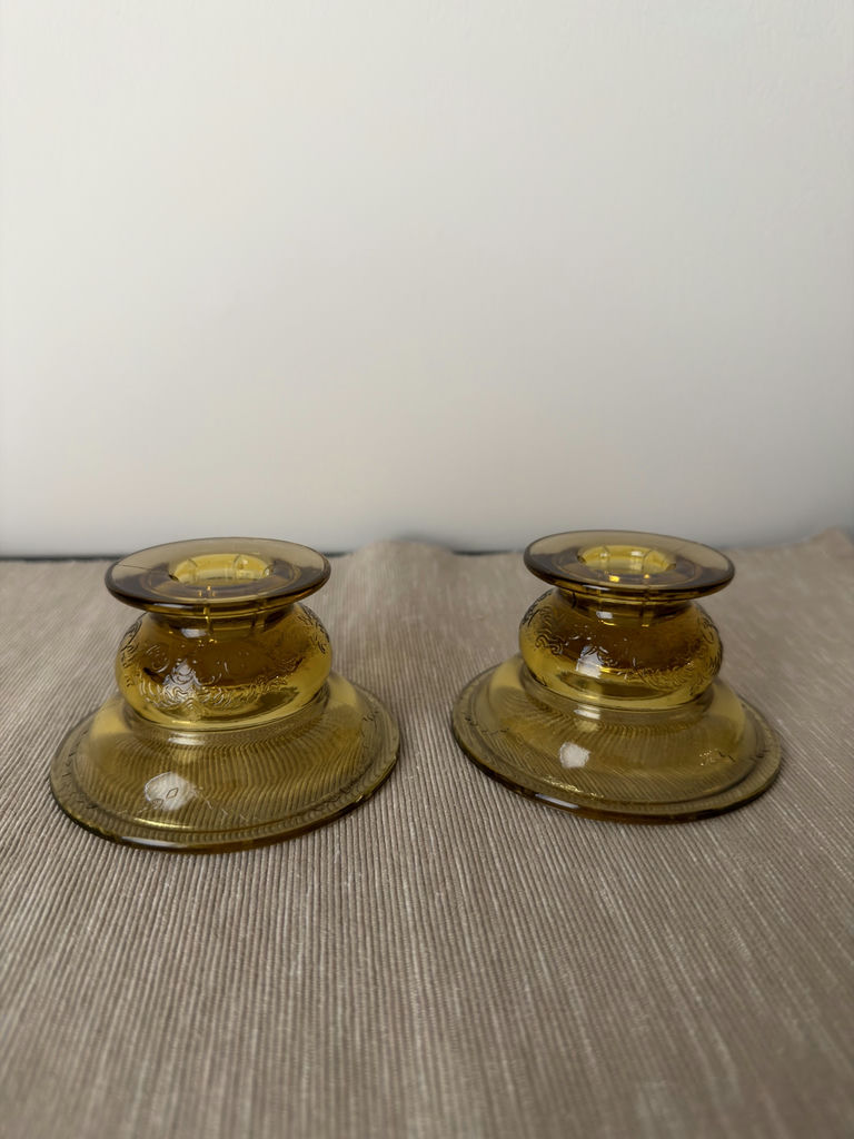 Amber Depression Glass - image 3 of 5