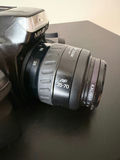 Vintage Minolta 35 mm Camera with Sigma Tiffen Telescoping Lens - thumbnail 8 of 18