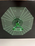Uranium Glass Chop Plates & Handled Dish - thumbnail 5 of 5