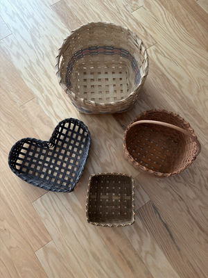 Vintage Handmade Baskets - Image 1 of 5