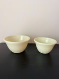 Vintage McKee Uranium Custard Glass Bowls - set of 2 - thumbnail 1 of 15