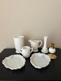 Milk Glass - Doeskin Milk Glass Lot - 7 pieces - thumbnail 1 of 6