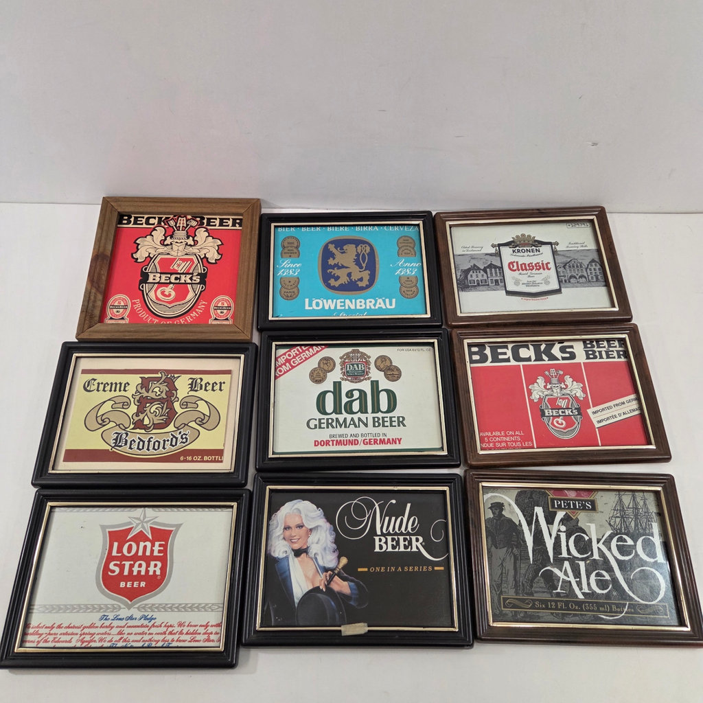Vintage Framed Beer Labels - image 1 of 4