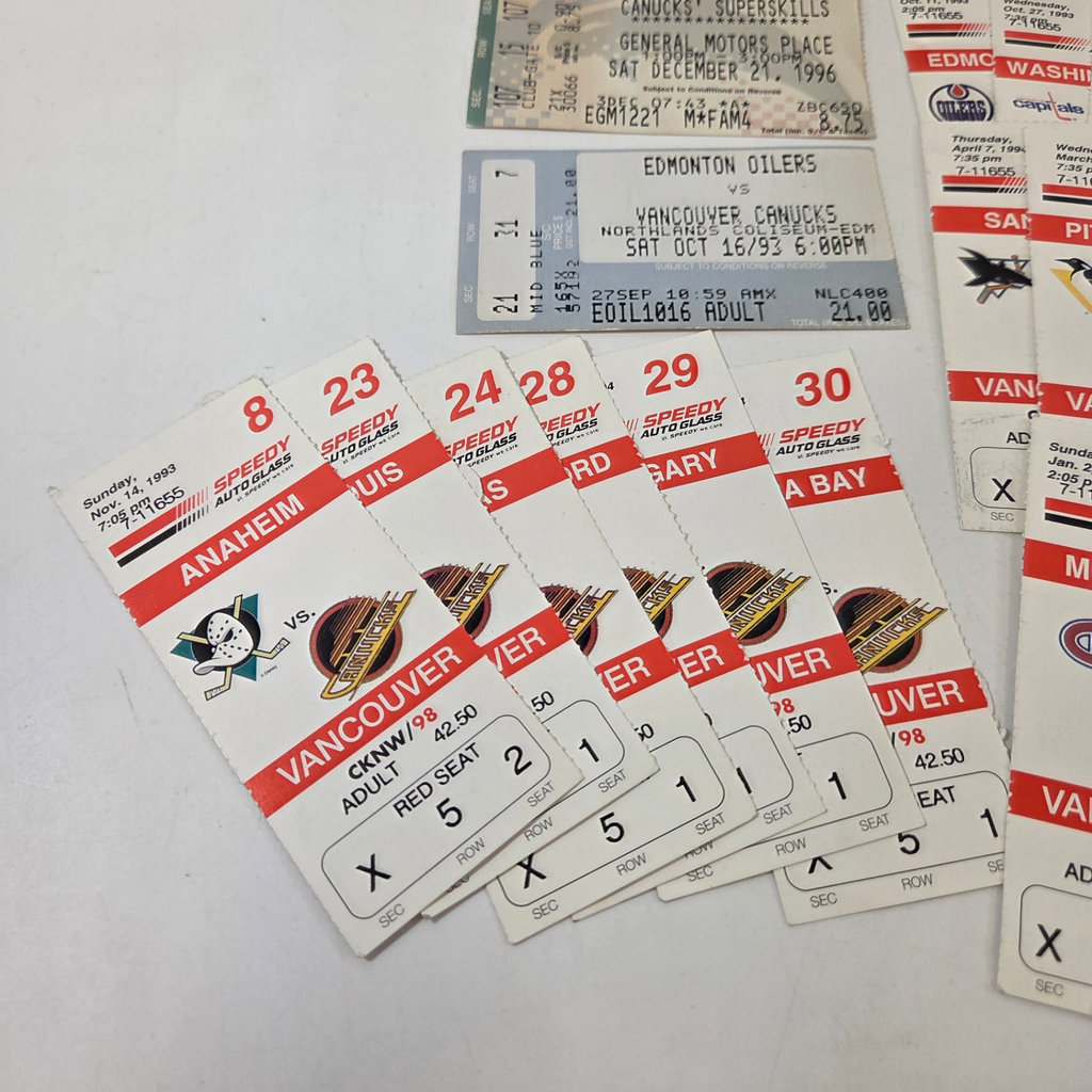 90s Canucks Ticket Stubs - image 2 of 4