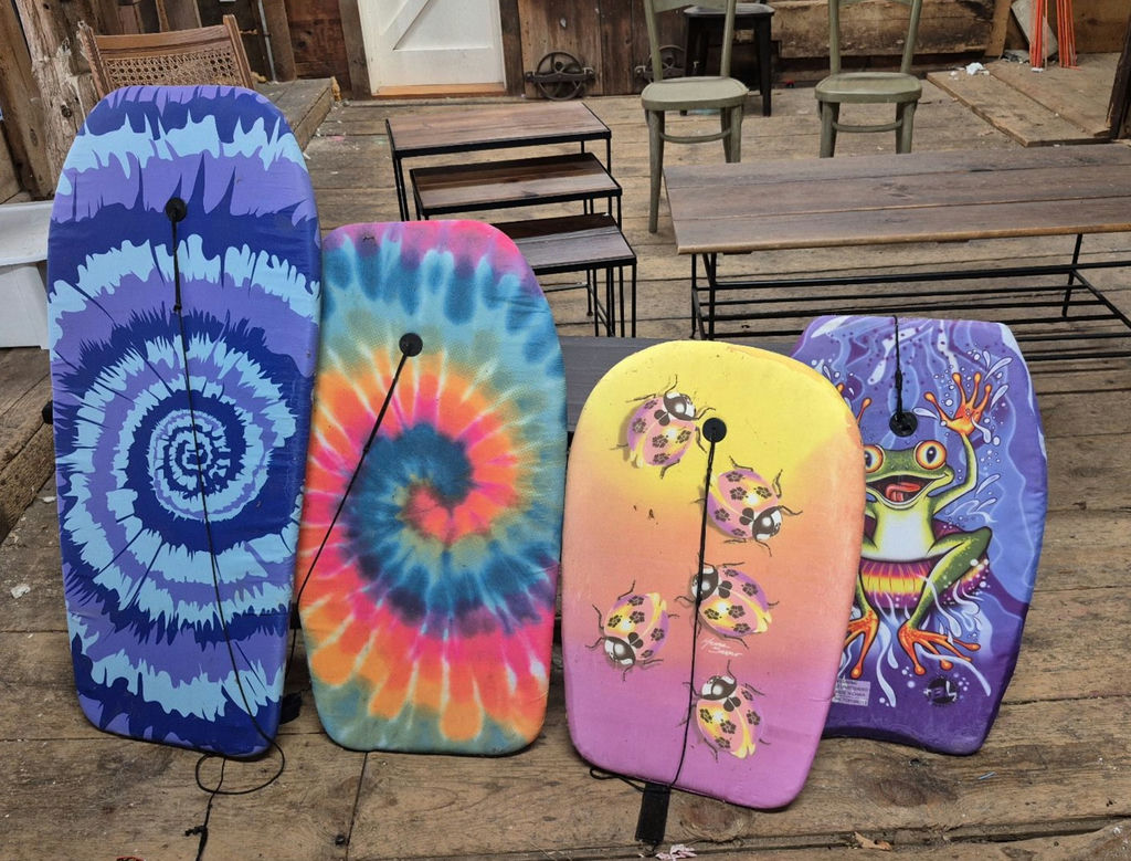 Four Bodyboards with Leashes - image 1 of 5