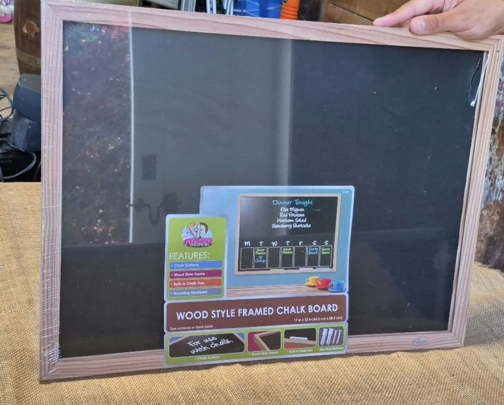 Framed Chalkboard Planner Board and Wood-Style Framed Chalkboard - image 2 of 2