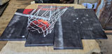 Five-Panel Basketball Hoop Canvas Wall Art - thumbnail 2 of 2