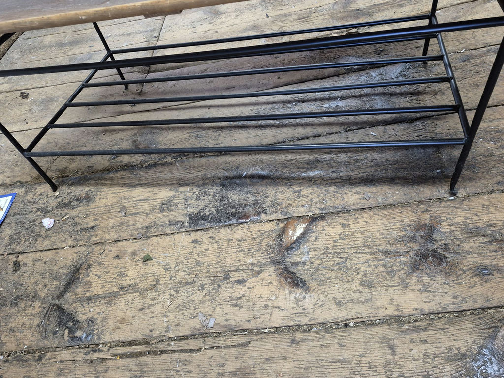 Wooden Coffee Table With Metal Base - image 3 of 3
