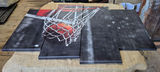 Five-Panel Basketball Hoop Canvas Wall Art - thumbnail 1 of 2
