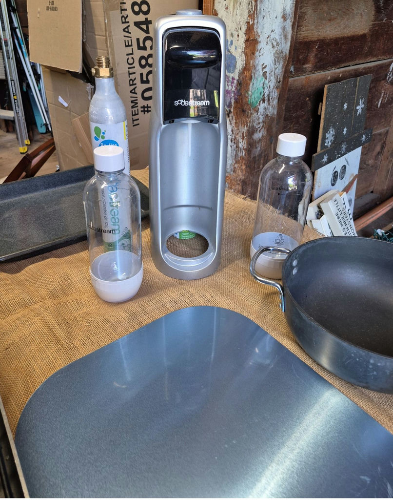 Calphalon Saucepan, SodaStream Machine with Bottles, and Assorted Bakeware - image 2 of 6