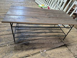 Wooden Coffee Table With Metal Base - thumbnail 2 of 3