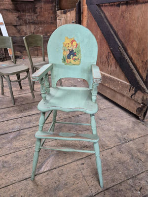 Wooden Child's High Chair - Image 1 of 2