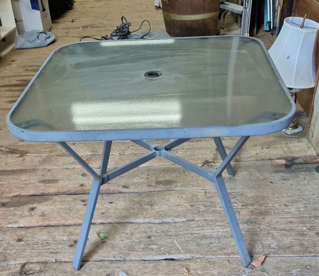 Glass-Top Patio Table - image 1 of 2