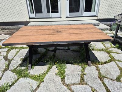 Rectangular Wooden Table - Image 1 of 2