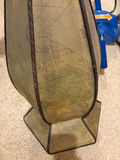 Decorative “Map” Pedestal Table Leather Style - thumbnail 3 of 4
