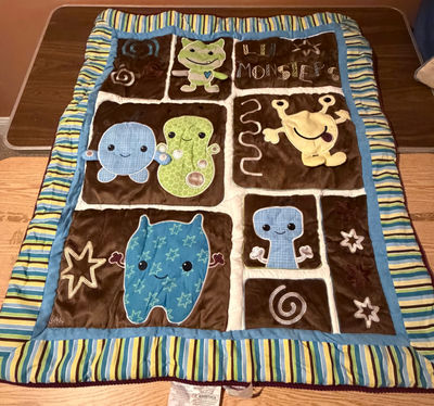  Baby Quilt for Crib NEW! Whimsical Characters - Image 1 of 2