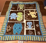  Baby Quilt for Crib NEW! Whimsical Characters - thumbnail 1 of 2