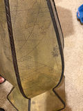 Decorative “Map” Pedestal Table Leather Style - thumbnail 4 of 4