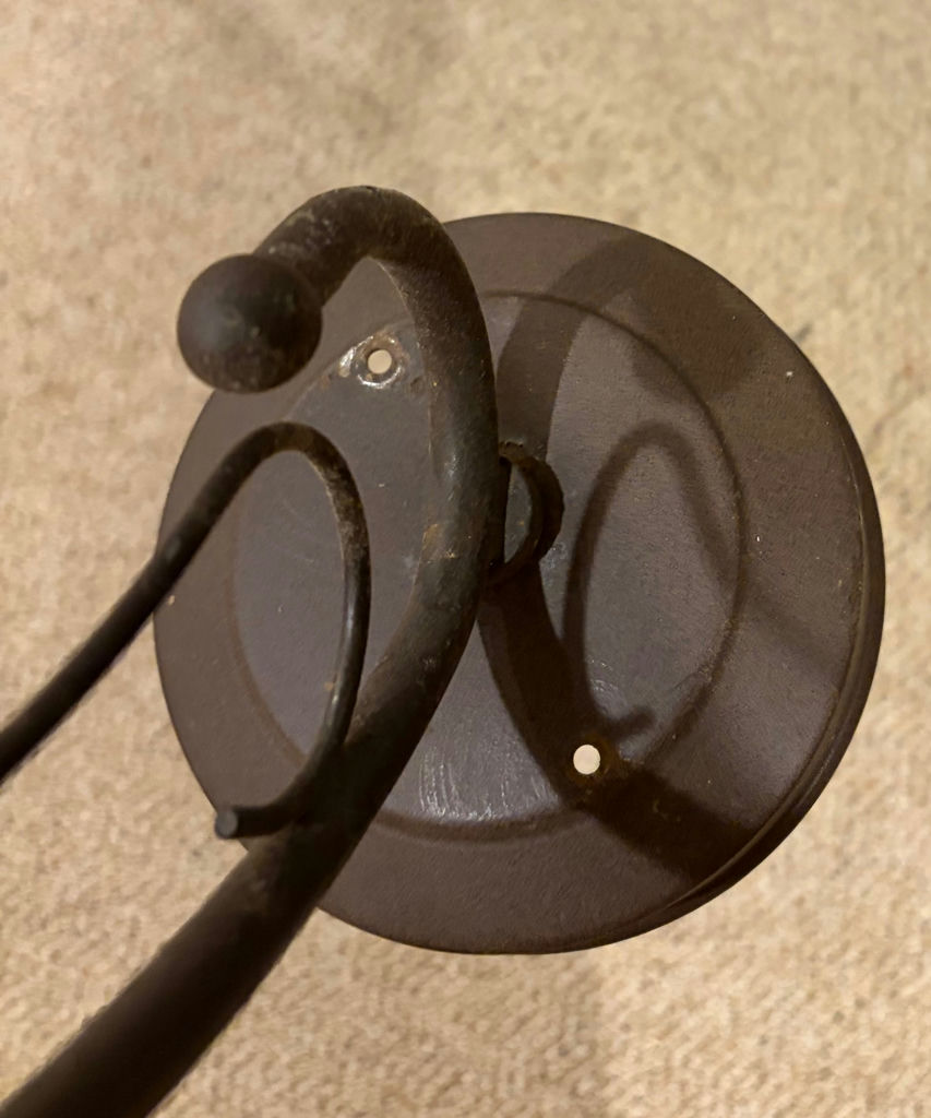 Vintage Wall Sconce with Glass Shade - image 3 of 3