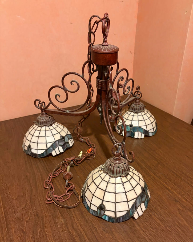 Stained Glass Hanging Light  - image 1 of 2