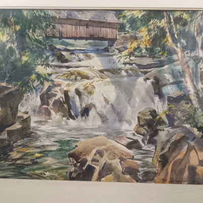 MacIvor Reddie Framed Watercolor - Image 1 of 9