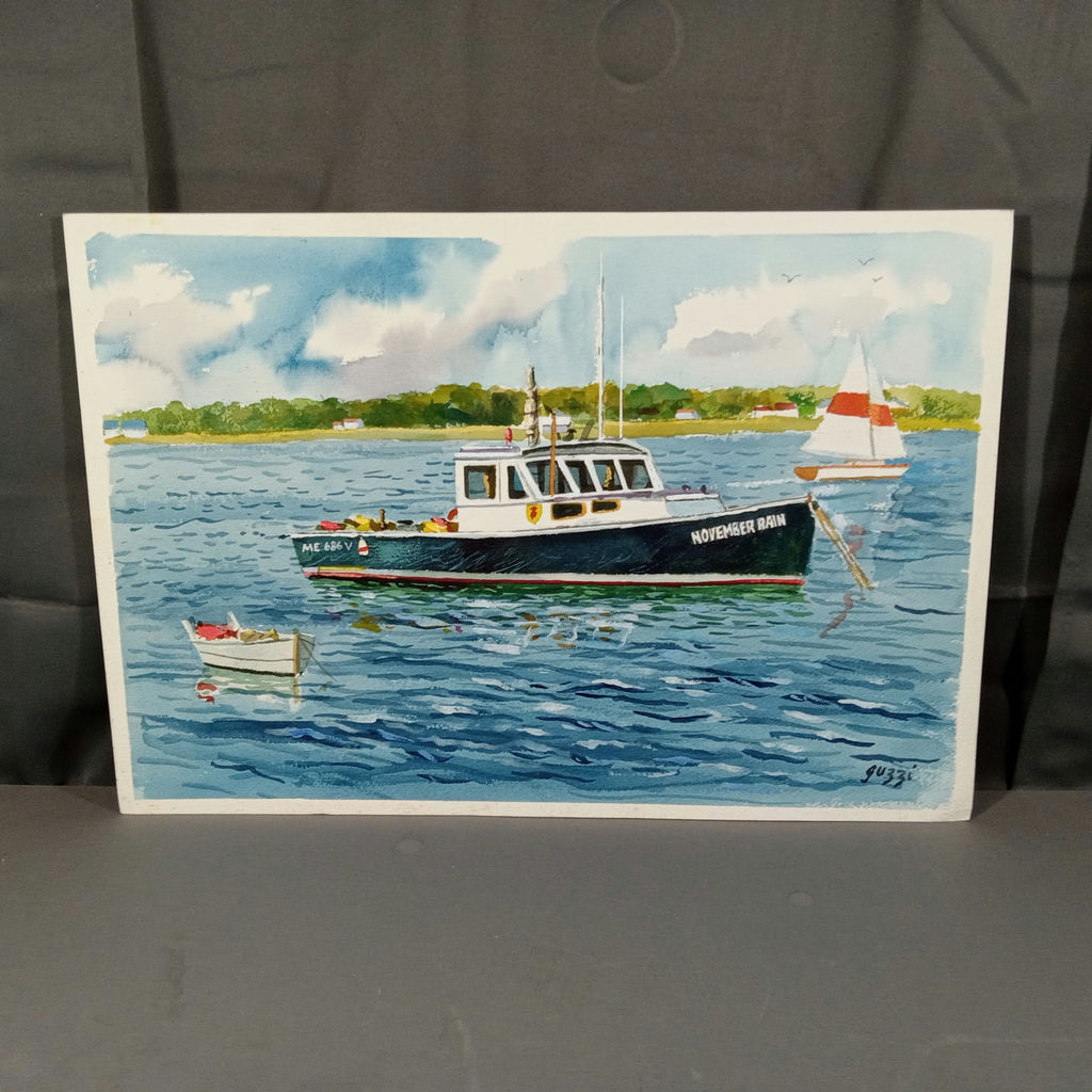 George Guzzi Watercolors - 2 If By Sea - image 3 of 9