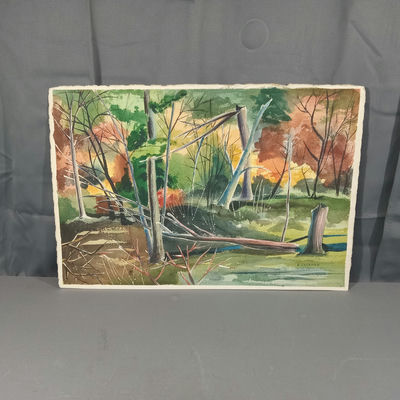 Rita Coleman Guzzi Watercolor on Paper - Image 1 of 5