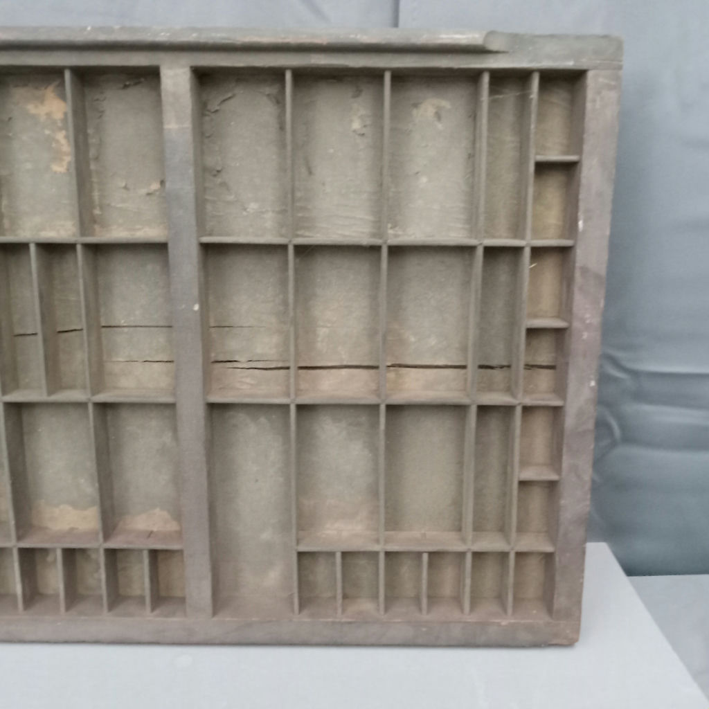 Antique Printer's Letterpress Tray - image 4 of 9