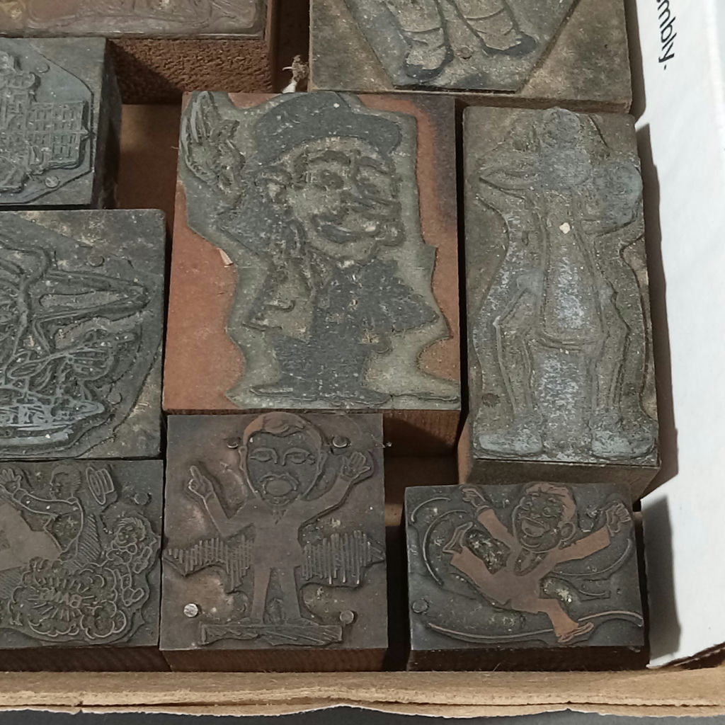 Antique Metal & Wood Letterpress Blocks - image 16 of 17