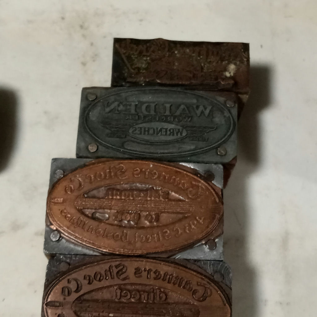 Antique Metal & Wood Letterpress Blocks - image 5 of 13