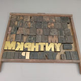 Antique Hamilton Printer's Letterpress Tray & Type - thumbnail 1 of 5