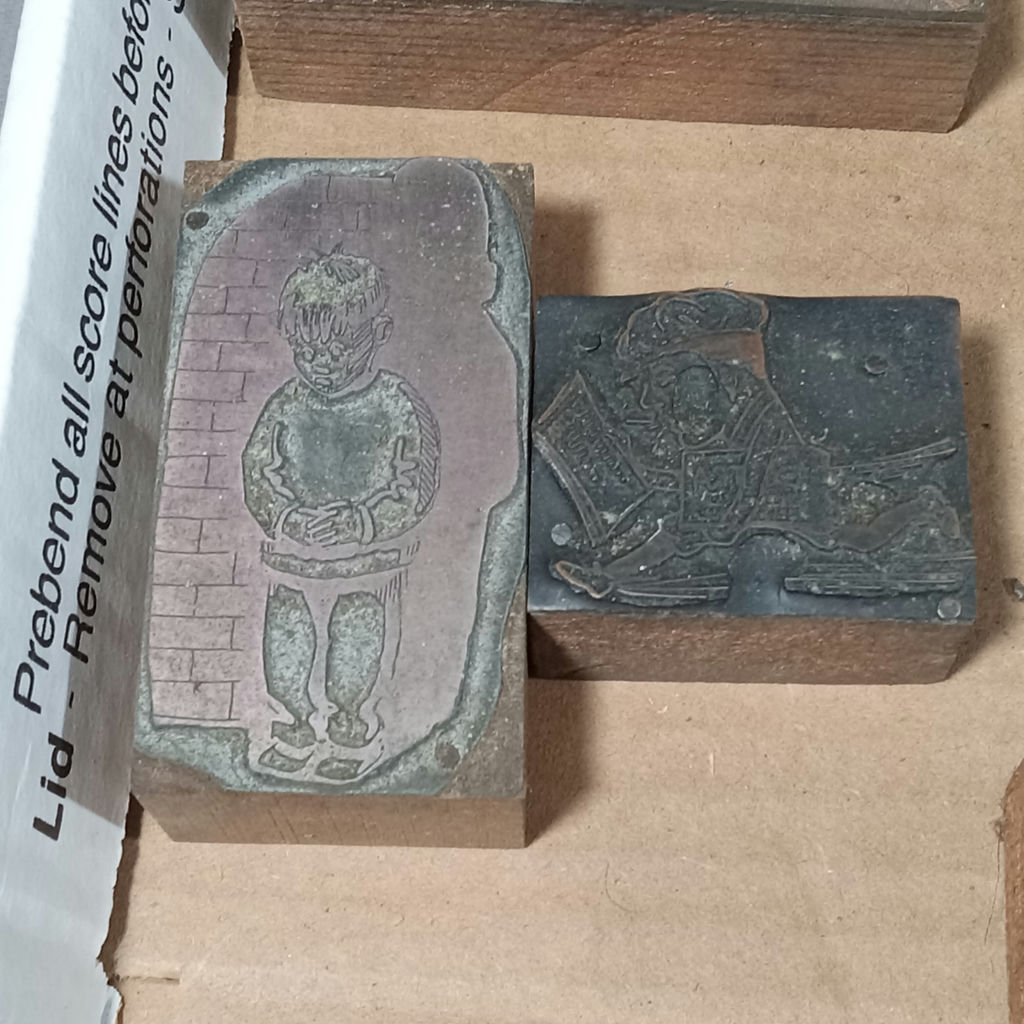 Antique Metal & Wood Letterpress Blocks - image 4 of 17