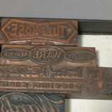 Antique Metal & Wood Letterpress Blocks - thumbnail 1 of 13