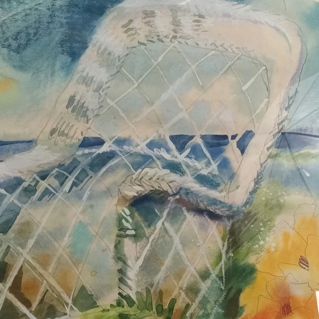 Sarah Brown Framed Watercolor - image 3 of 9