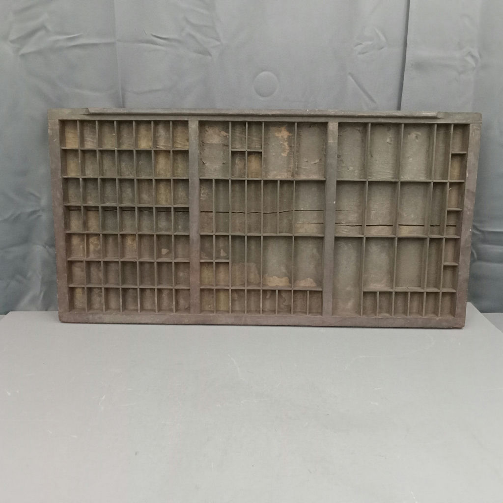 Antique Printer's Letterpress Tray - image 1 of 9