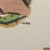 Philip Hicken Signed Serigraph & Watercolor - thumbnail 5 of 11