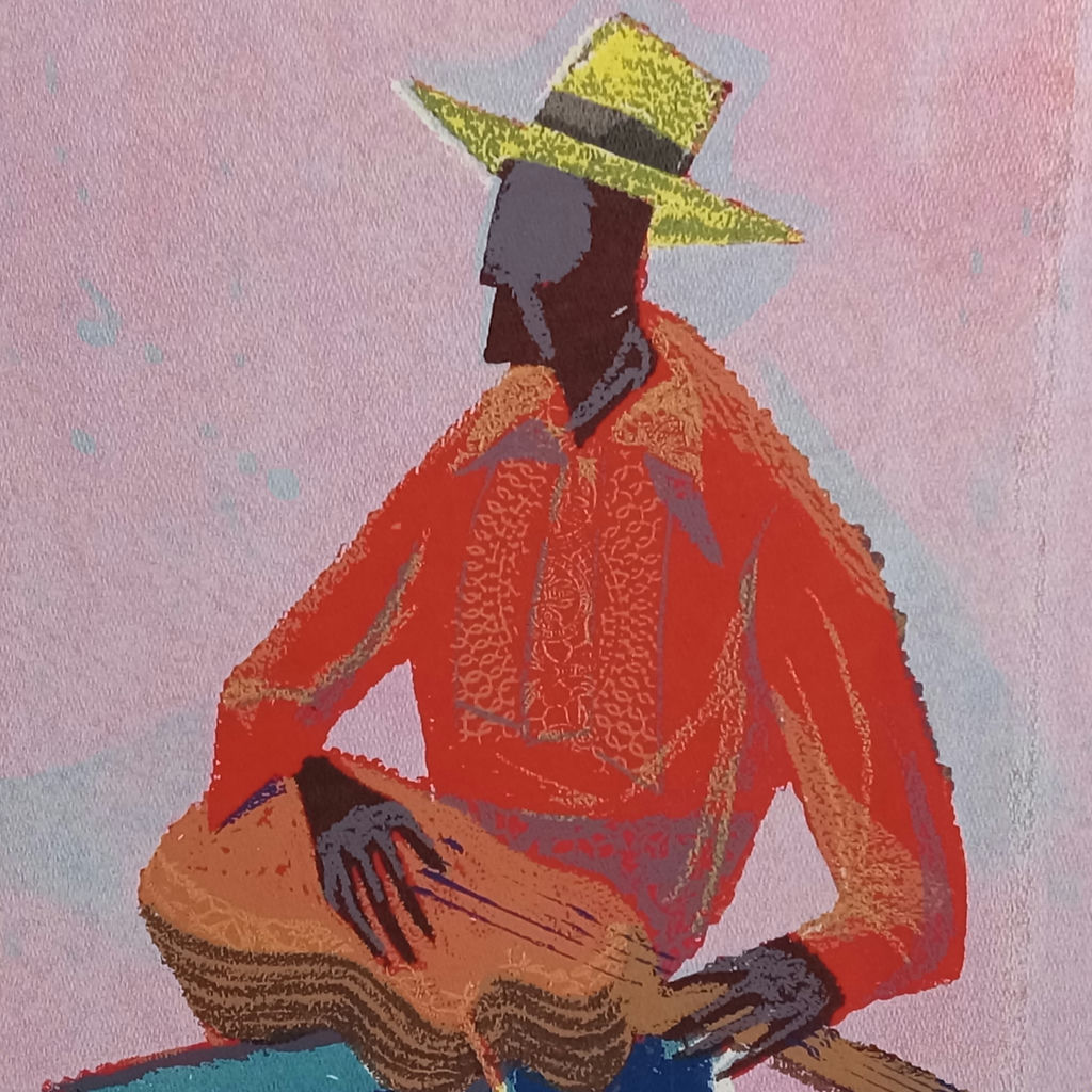 Guitar Player Screen Print - image 1 of 4