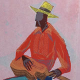 Guitar Player Screen Print - thumbnail 1 of 4
