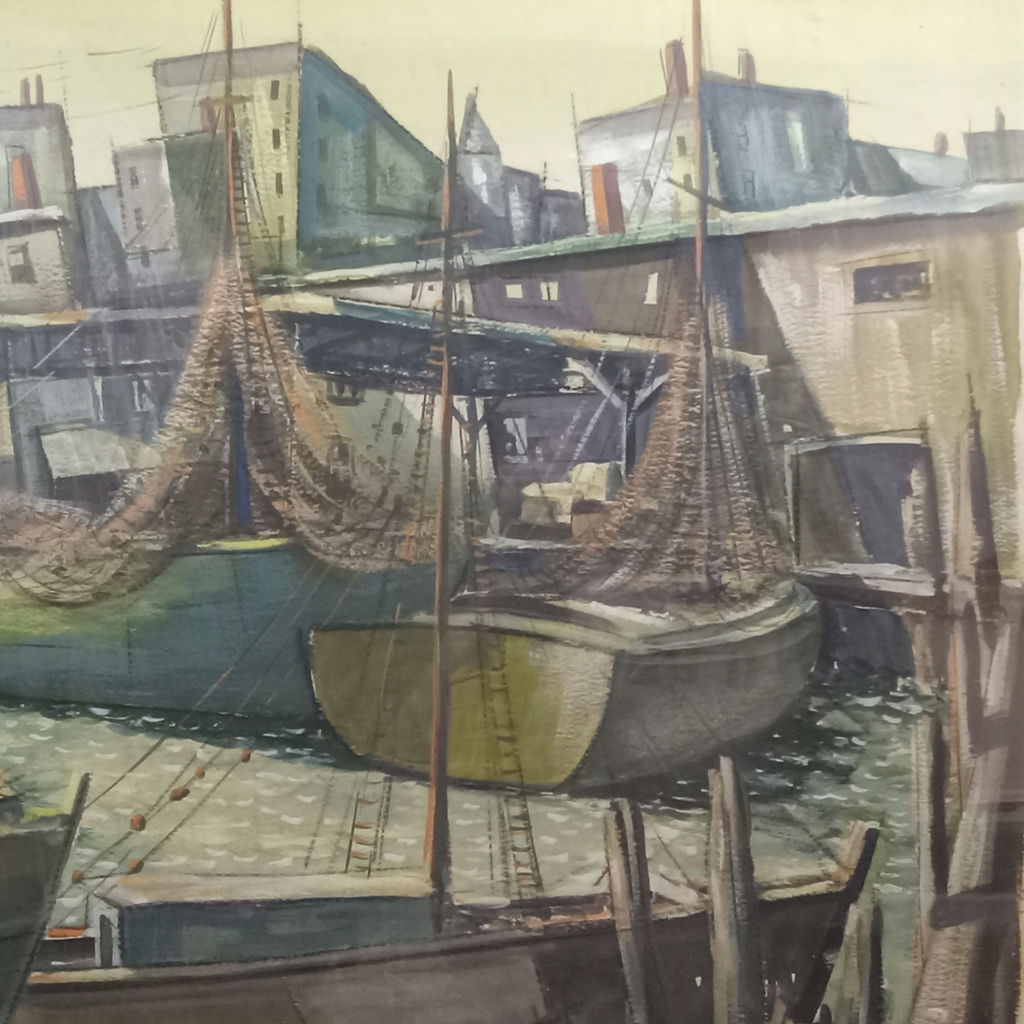 Philip Hicken Framed Acrylic on Paper - image 1 of 7