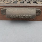 Antique Hamilton Printer's Letterpress Tray & Type - thumbnail 8 of 8