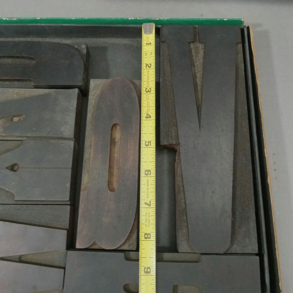 Antique Letterpress Type Blocks - Large Size - image 3 of 7