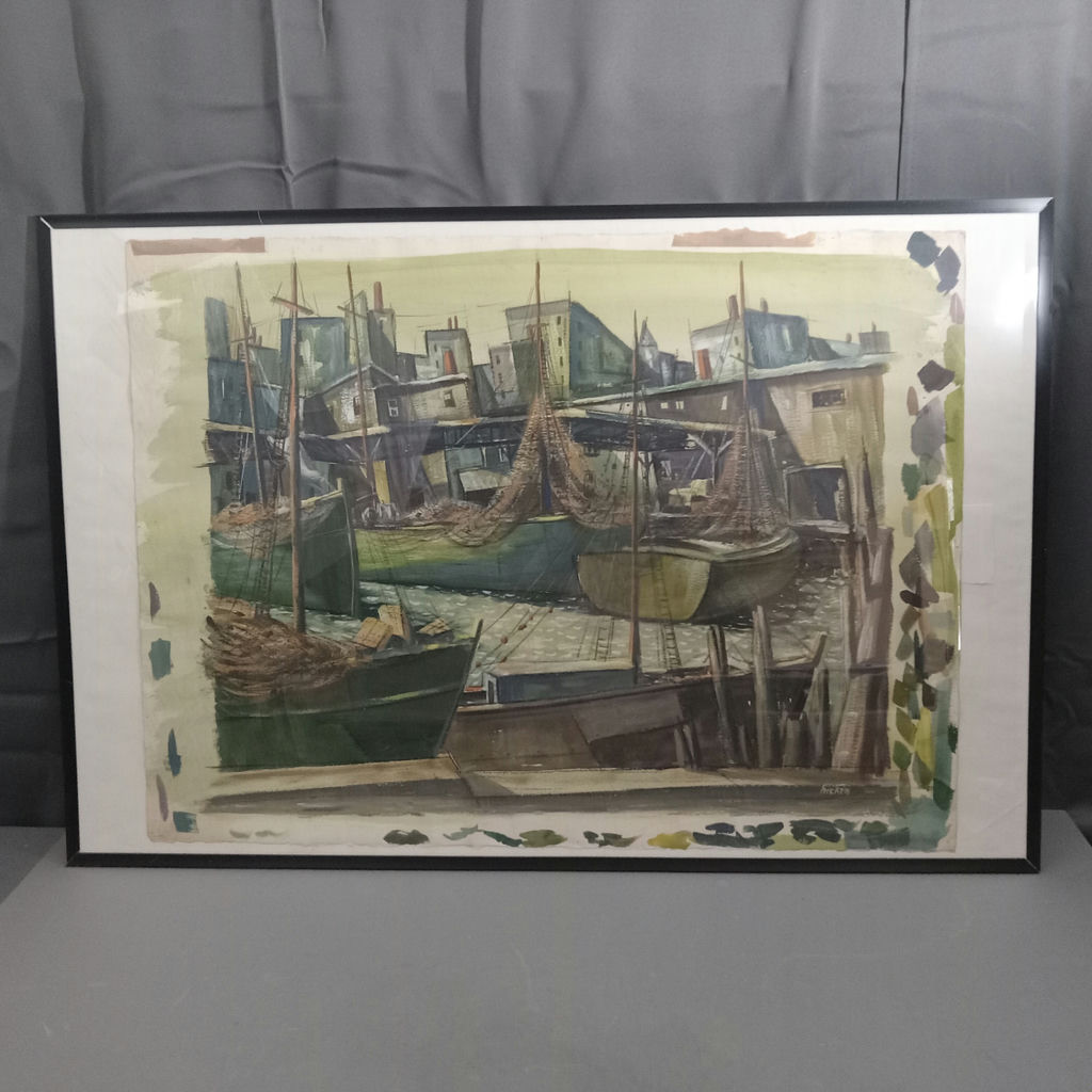 Philip Hicken Framed Acrylic on Paper - image 2 of 7