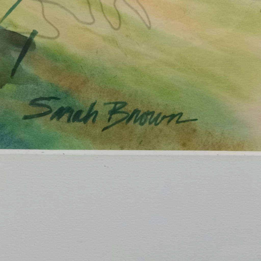 Sarah Brown Framed Watercolor - image 5 of 9
