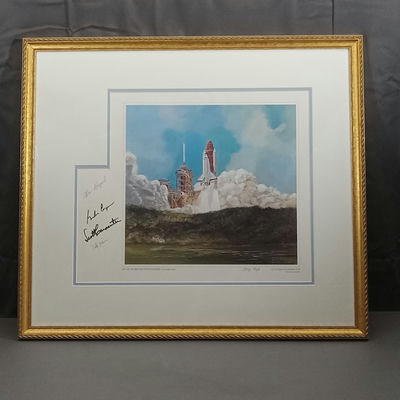 George Guzzi Print / Astronaut Autographs - Image 1 of 8