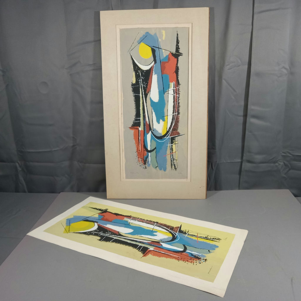 Philip Hicken Abstract Signed Serigraphs - image 2 of 9