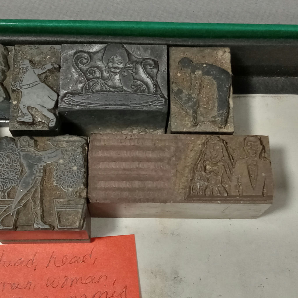 Antique Lead Letterpress Blocks - image 4 of 12